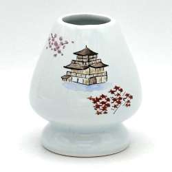 日本進口彩繪茶筅座│金閣寺