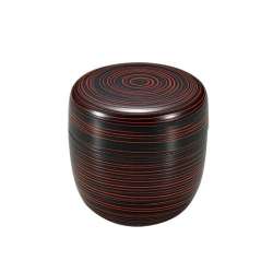 圖片-【日本製茶道具-茶棗】中棗迴（石川山中塗）