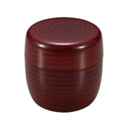 圖片-【日本製茶筒】櫸木紋（石川山中塗）